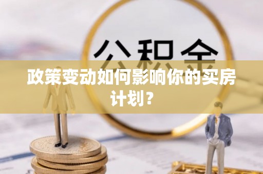 安平政策变动如何影响你的买房计划？