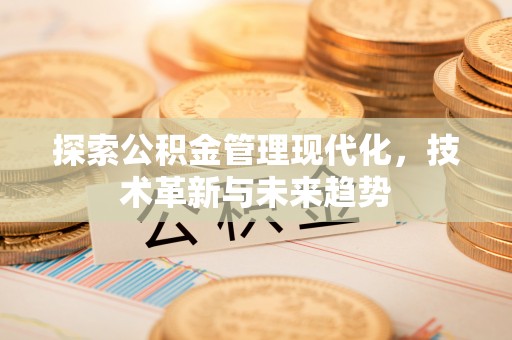 安平探索公积金管理现代化，技术革新与未来趋势