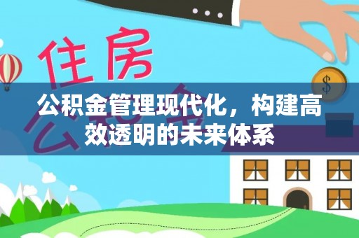 安平公积金管理现代化，构建高效透明的未来体系