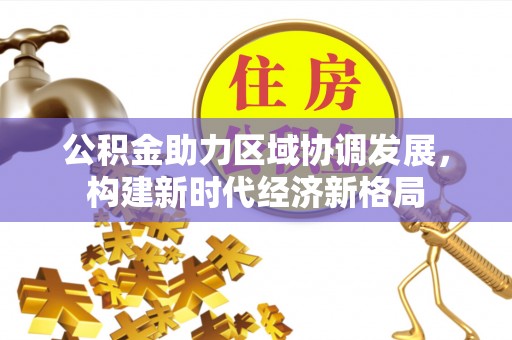 安平公积金助力区域协调发展，构建新时代经济新格局