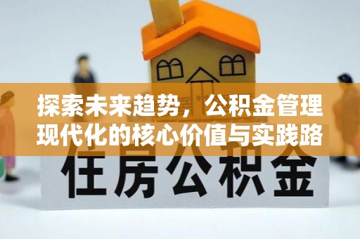 安平探索未来趋势，公积金管理现代化的核心价值与实践路径