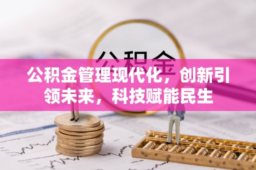 安平公积金管理现代化，创新引领未来，科技赋能民生