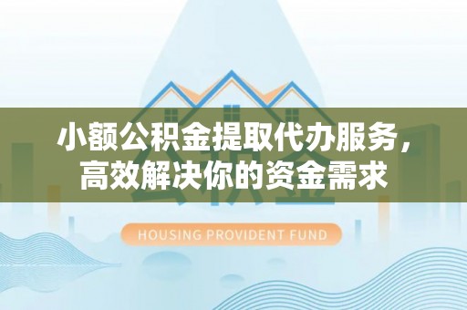 安平小额公积金提取代办服务，高效解决你的资金需求
