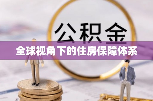 安平全球视角下的住房保障体系