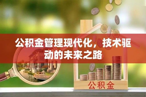 安平公积金管理现代化，技术驱动的未来之路